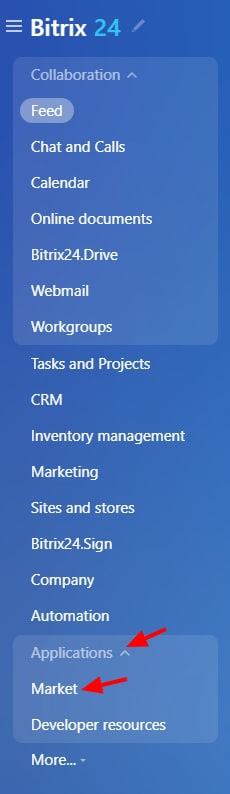 Bitrix24 Menu - Applications