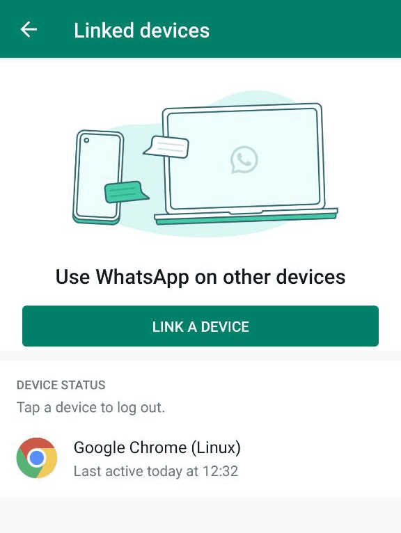 WhatsApp Web sessions