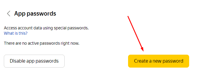 App passwords → Create a new password