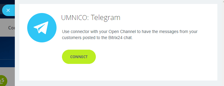 Connecting Umnico & Telegram - Step 1