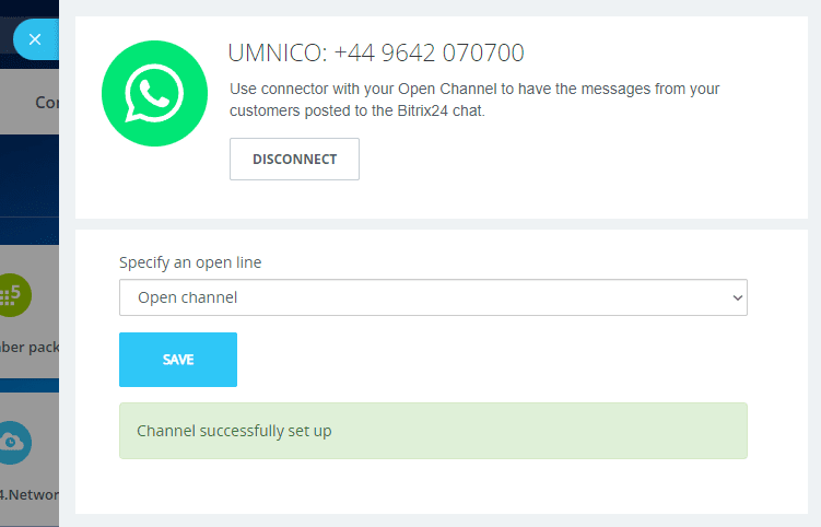 Connecting Umnico & WhatsApp - Step 2