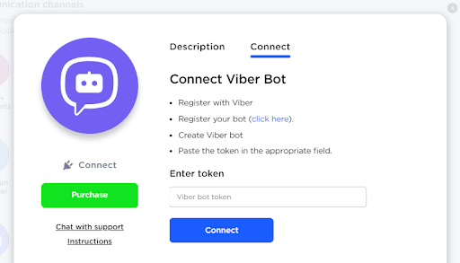 Viber connection window