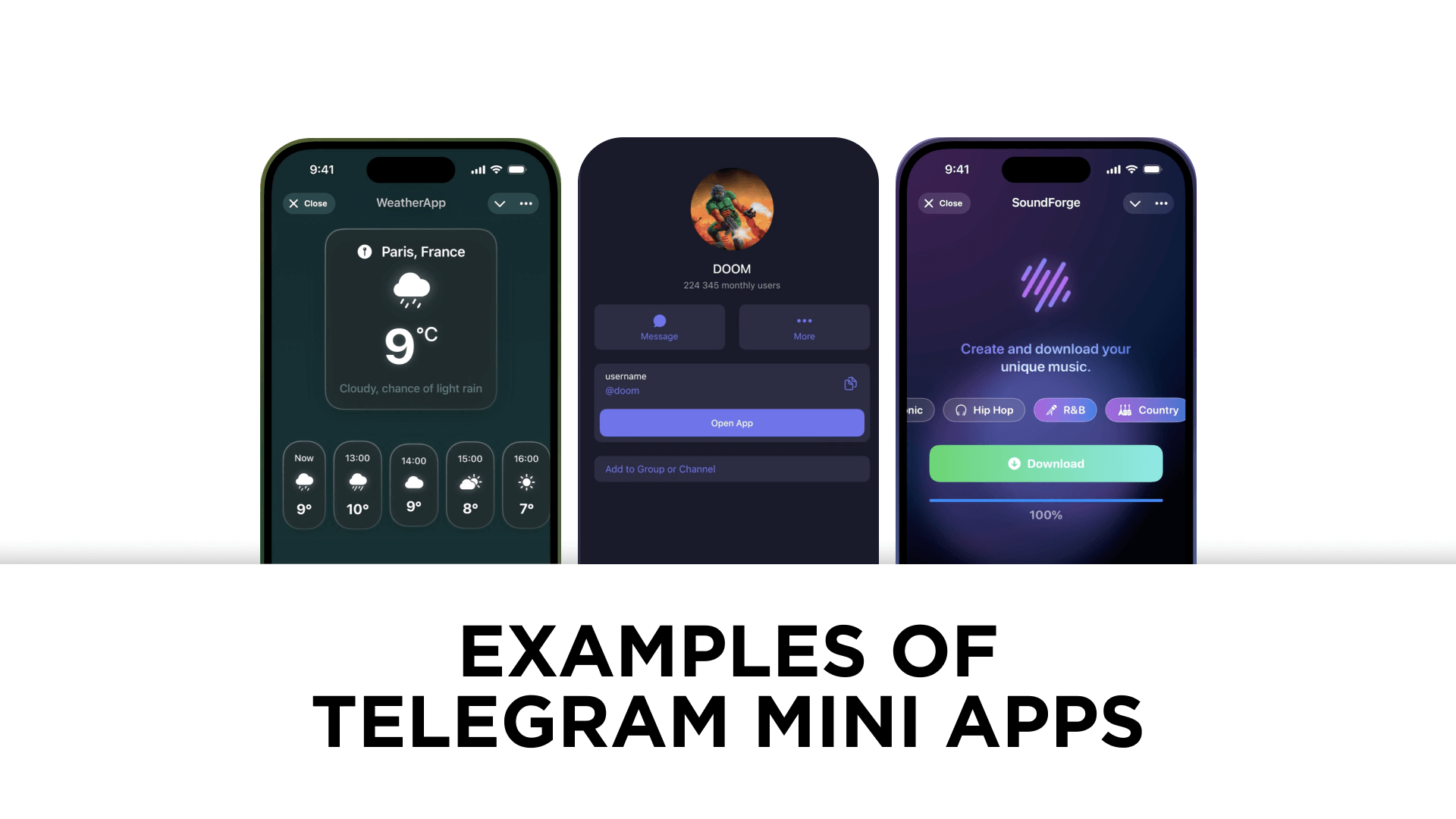 Telegram Mini Apps examples