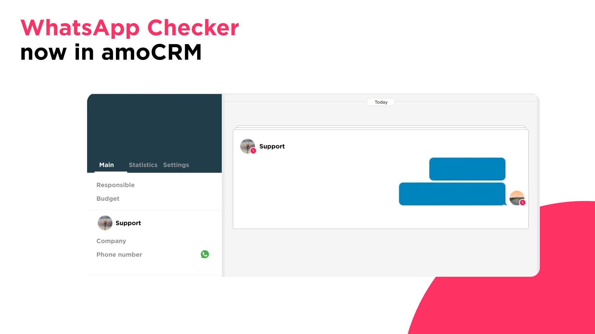 Update: WhatsApp Checker in amoCRM