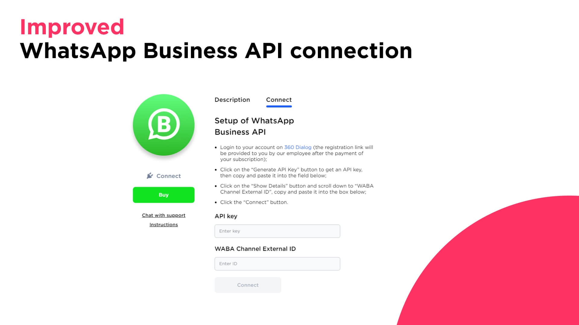 Improved WhatsApp Business API connection